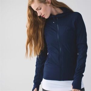 Lululemon In Flux Blue Reversible Hoodie Jacket 8